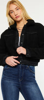 Monet Cropped Sherpa Jacket - Official Kancan USA