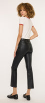Darla High Rise Vegan Leather Kick Flare - Official Kancan USA
