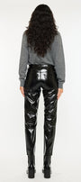 Josephine Faux Leather Mom Fit Pants - Official Kancan USA