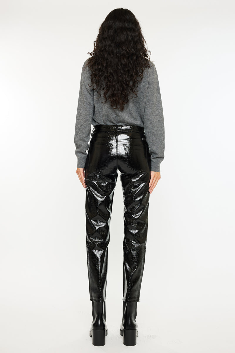Josephine Faux Leather Mom | Kancan USA