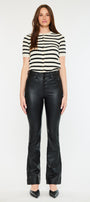 Joan High Rise Faux Leather Bootcut Pants - Official Kancan USA