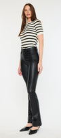 Joan High Rise Faux Leather Bootcut Pants - Official Kancan USA