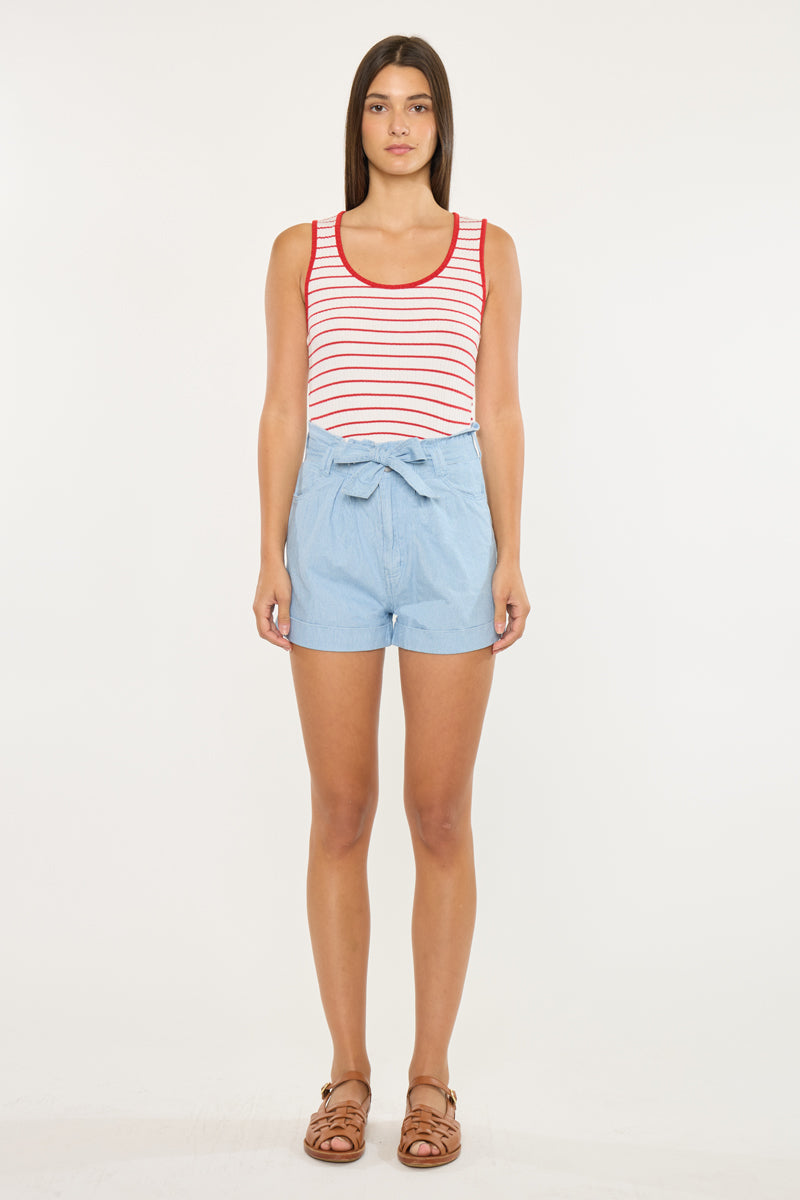 Dove Ultra High Rise Paperbag Shorts - Official Kancan USA