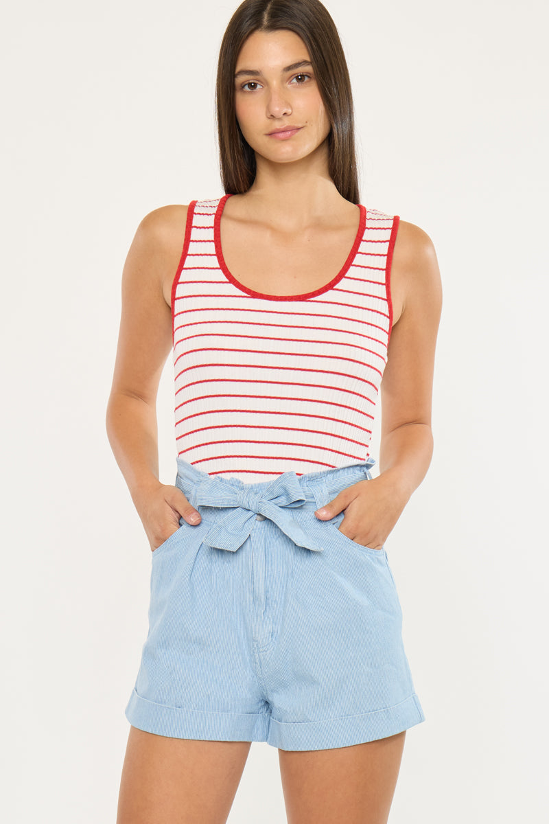 Dove Ultra High Rise Paperbag Shorts - Official Kancan USA