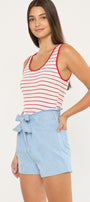 Dove Ultra High Rise Paperbag Shorts - Official Kancan USA