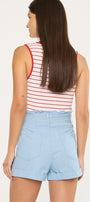 Dove Ultra High Rise Paperbag Shorts - Official Kancan USA