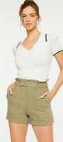 Marco Ultra High Rise Paperbag Shorts - Official Kancan USA