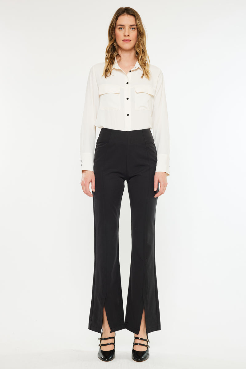 Brenda Ultra High Rise Flare Satin Pants - Official Kancan USA