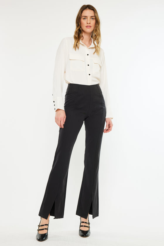 Brenda Ultra High Rise Flare Satin Pants - Official Kancan USA