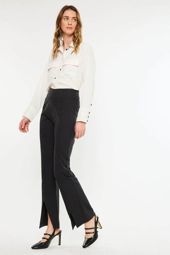 Brenda Ultra High Rise Flare Satin Pants - Official Kancan USA