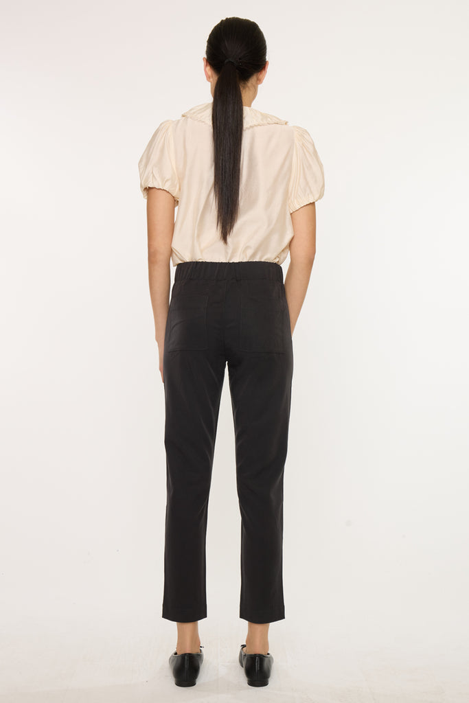 cigarette joggers Daryn Mid Rise Cigarette Jogger XL / Black