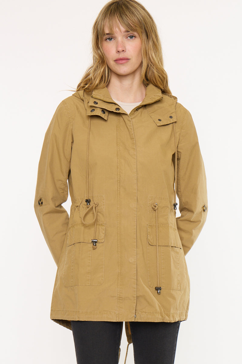 Tarsier Utility Parka Jacket – Cotton Drawstring Fit - Official Kancan USA