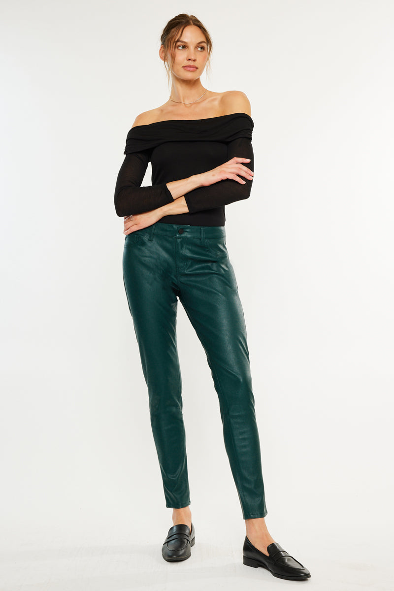 パンツ LGB SARROUEL2 /MINI Faux leather stretch FRAME Le Crop Leather Mini Boot Pants | Saks Fifth Avenue