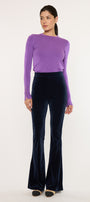 Gracey High Rise Velvet Flare Pants - Official Kancan USA