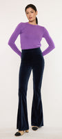 Gracey High Rise Velvet Flare Pants - Official Kancan USA