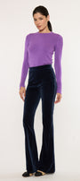 Gracey High Rise Velvet Flare Pants - Official Kancan USA