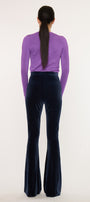 Gracey High Rise Velvet Flare Pants - Official Kancan USA