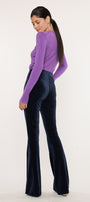 Gracey High Rise Velvet Flare Pants - Official Kancan USA