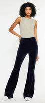 Gracey High Rise Velvet Flare Pants - Official Kancan USA