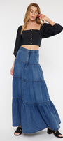 Thalia Maxi Denim Skirt - Official Kancan USA