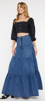 Thalia Maxi Denim Skirt - Official Kancan USA