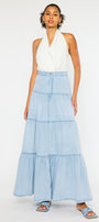 Thalia Maxi Denim Skirt - Official Kancan USA