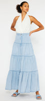 Thalia Maxi Denim Skirt - Official Kancan USA