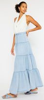 Thalia Maxi Denim Skirt - Official Kancan USA