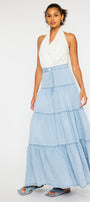 Thalia Maxi Denim Skirt - Official Kancan USA