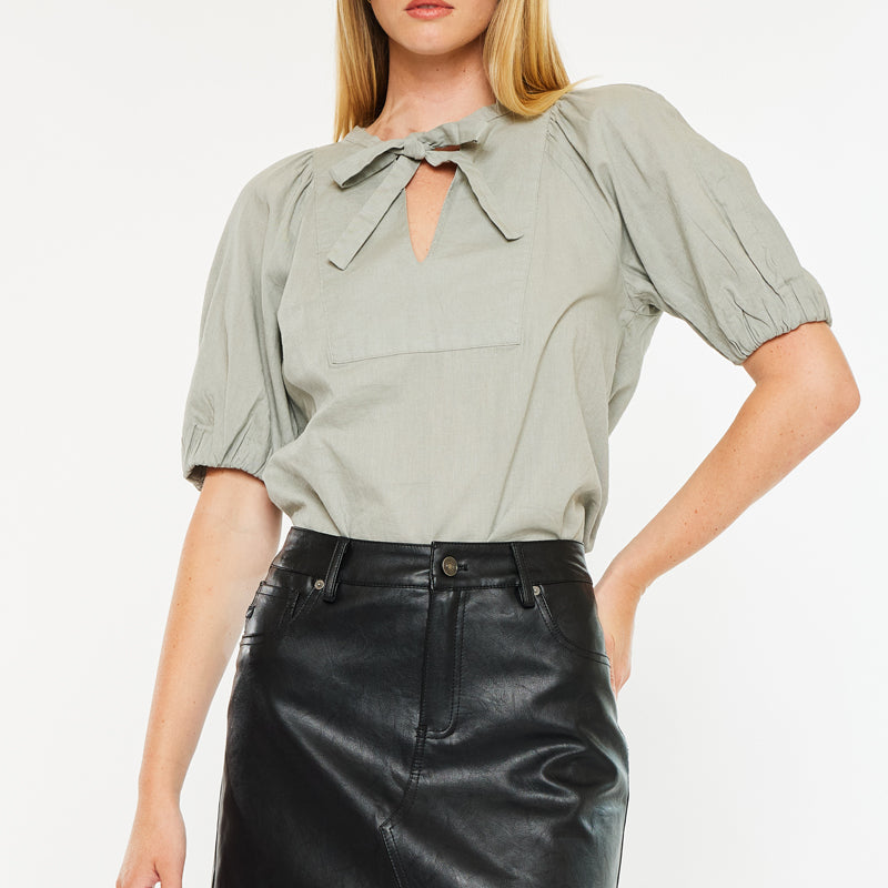 Sapphire Faux Leather Mini Skirt - Official Kancan USA