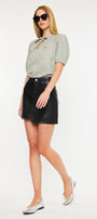 Sapphire Faux Leather Mini Skirt - Official Kancan USA