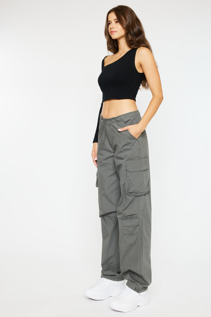 Nataly High Rise Relaxed Cargo Pants – Kancan USA