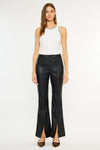 Mars High Rise Faux Leather Bootcut Jeans