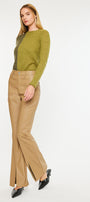 Mars High Rise Faux Leather Bootcut Jeans - Official Kancan USA