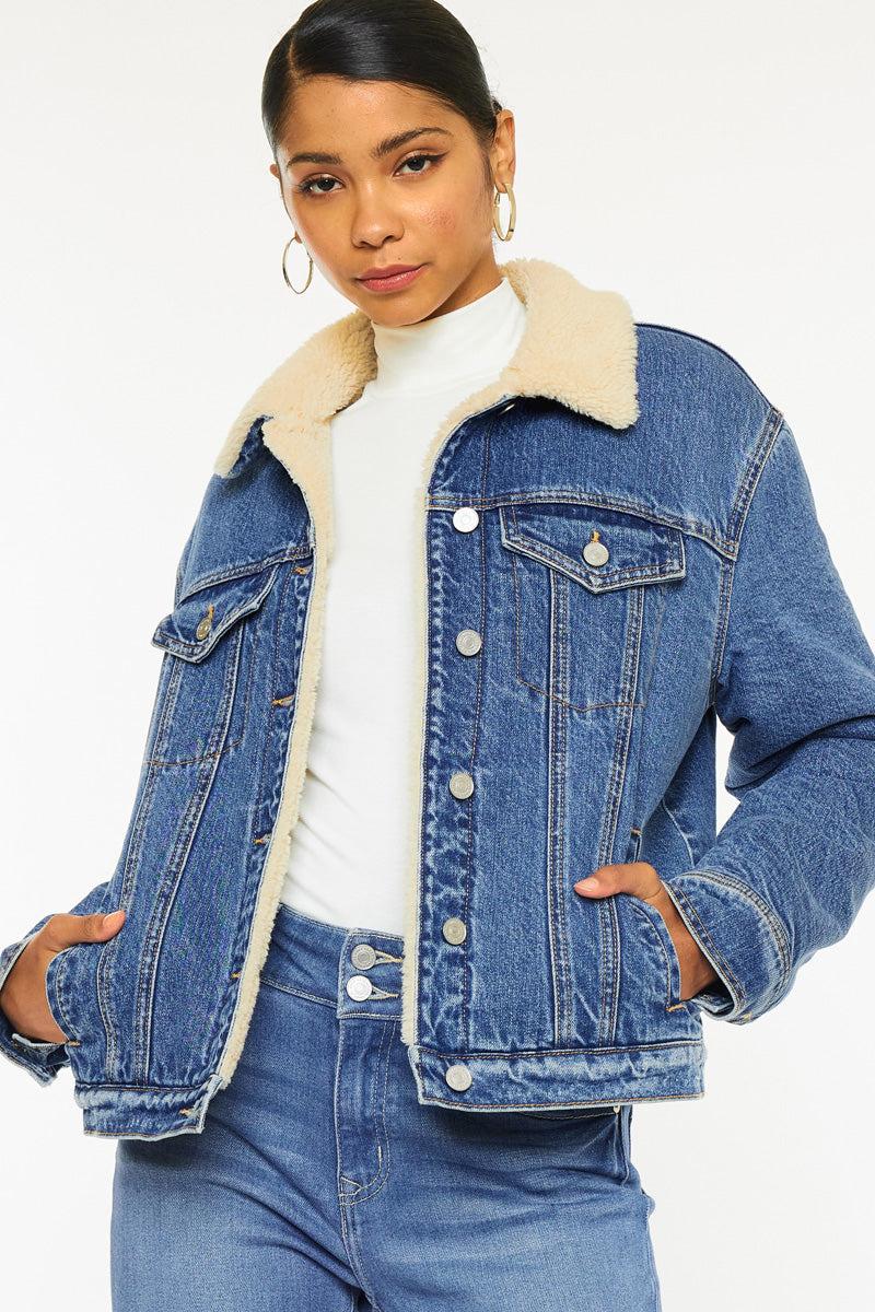 Rosalia  Cropped Sherpa Jacket - Official Kancan USA