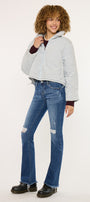 Luciana Denim Puffer Jacket - Official Kancan USA