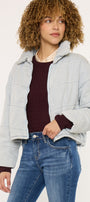 Luciana Denim Puffer Jacket - Official Kancan USA
