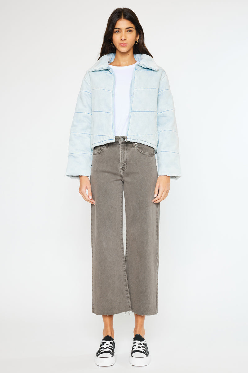 Luciana Denim Puffer Jacket - Official Kancan USA