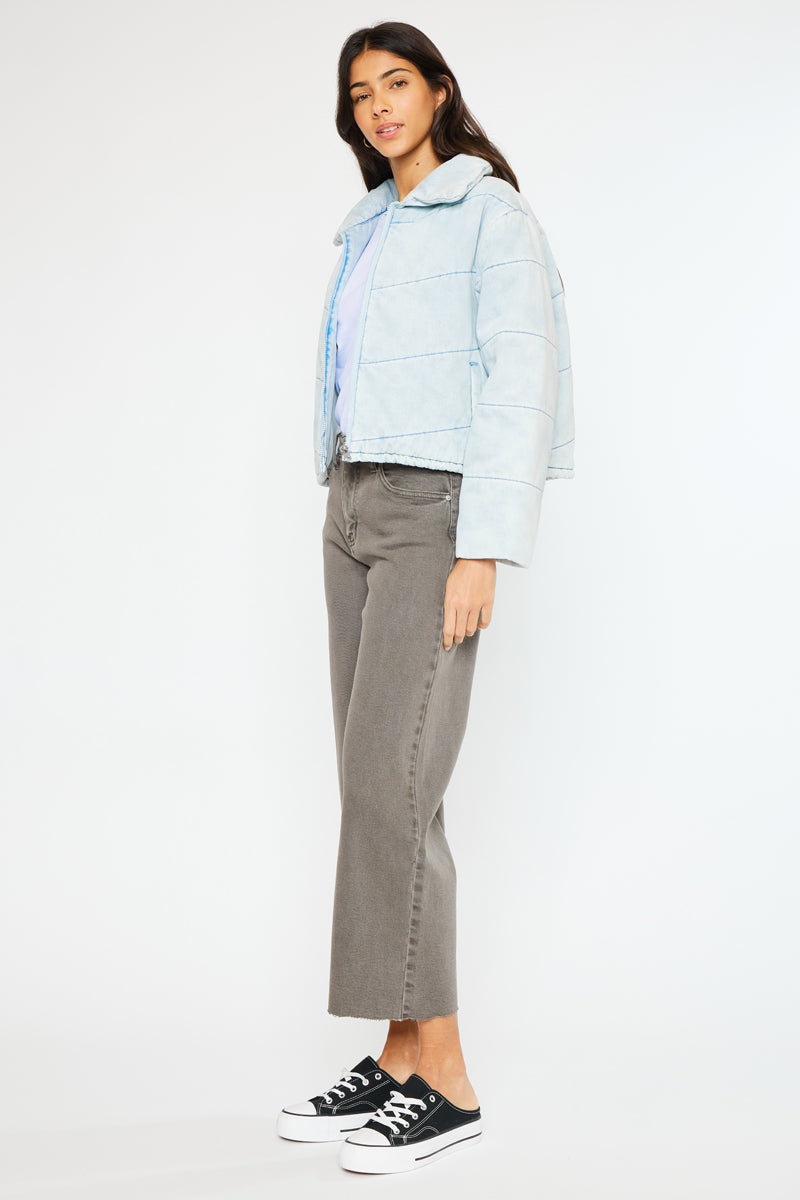 Luciana Denim Puffer Jacket - Official Kancan USA
