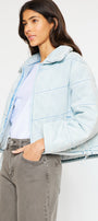 Luciana Denim Puffer Jacket - Official Kancan USA