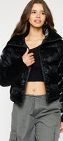 Lux Cropped Puffer Jacket - Official Kancan USA