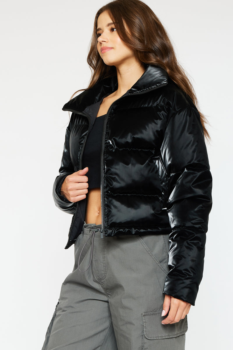 Lux Cropped Puffer Jacket - Official Kancan USA