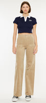 Saturn Ultra High Rise Wide Leg Corduroy Pants - Official Kancan USA