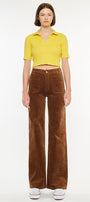 Saturn Ultra High Rise Wide Leg Corduroy Pants - Official Kancan USA