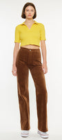 Saturn Ultra High Rise Wide Leg Corduroy Pants - Official Kancan USA