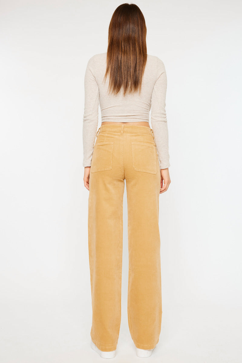 Saturn Ultra High Rise Wide Leg Corduroy Pants Official Kancan USA