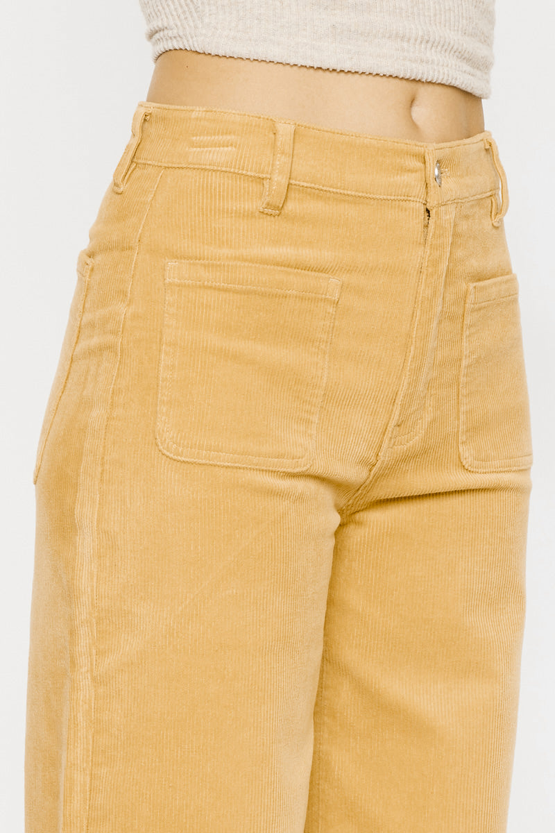 Saturn Ultra High Rise Wide Leg Corduroy Pants – Kancan USA