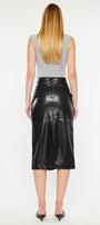 Suzette Faux Leather  Pencil Skirt - Official Kancan USA