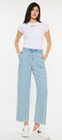 Milly High Rise Cropped  Wide Leg Jeans - Official Kancan USA