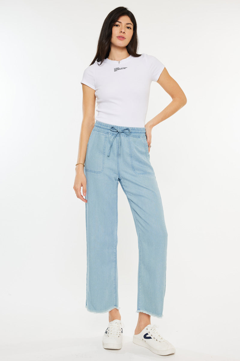 Milly High Rise Cropped Wide Leg Jeans – Kancan USA